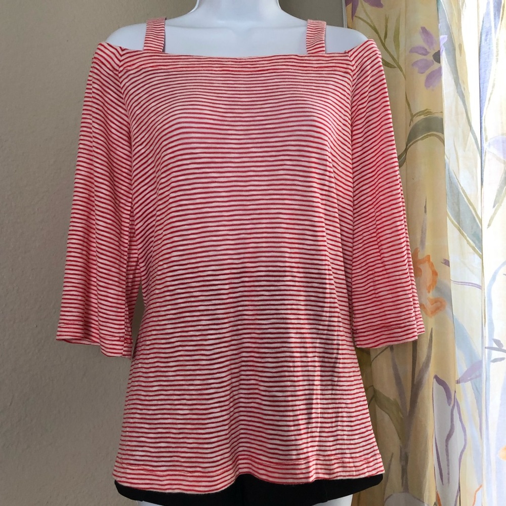 LOFT Cold Shoulder Knit Top - Picture 2 of 8
